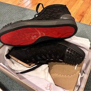 Christian Louboutin Black Sneakers with Red Soles